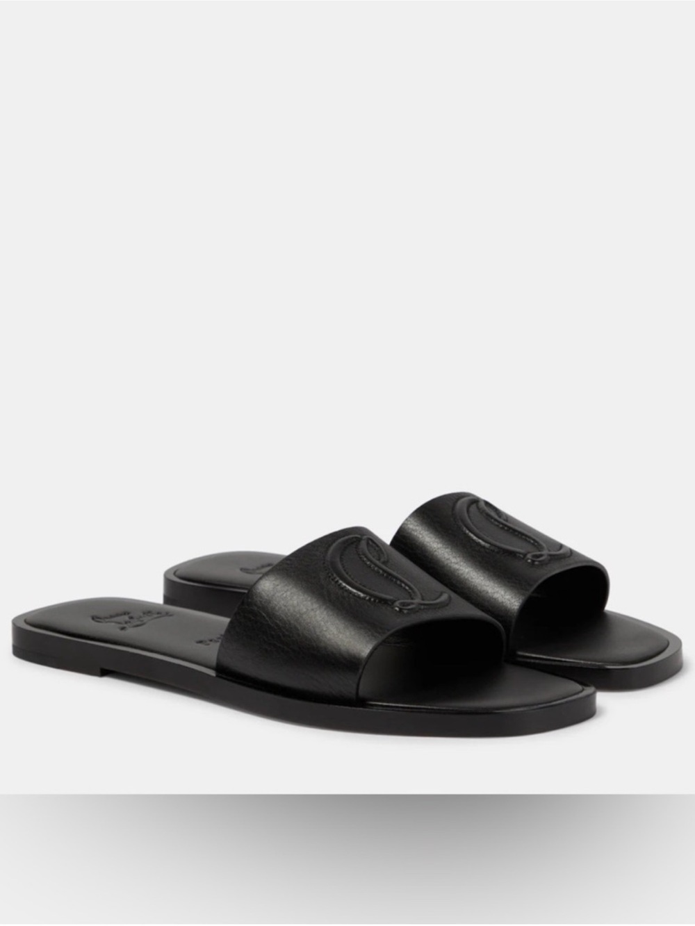 Christian Louboutin CL Mule
logo leather sandal